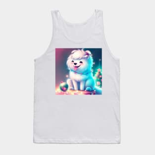 Cute Samoyed Drawing Tank Top